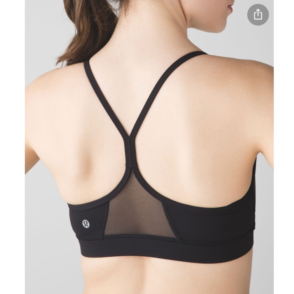 Lululemon black sports bra size 4